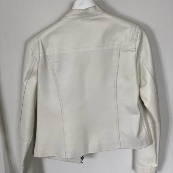 White leather motto jacket - Picture 2 of 3